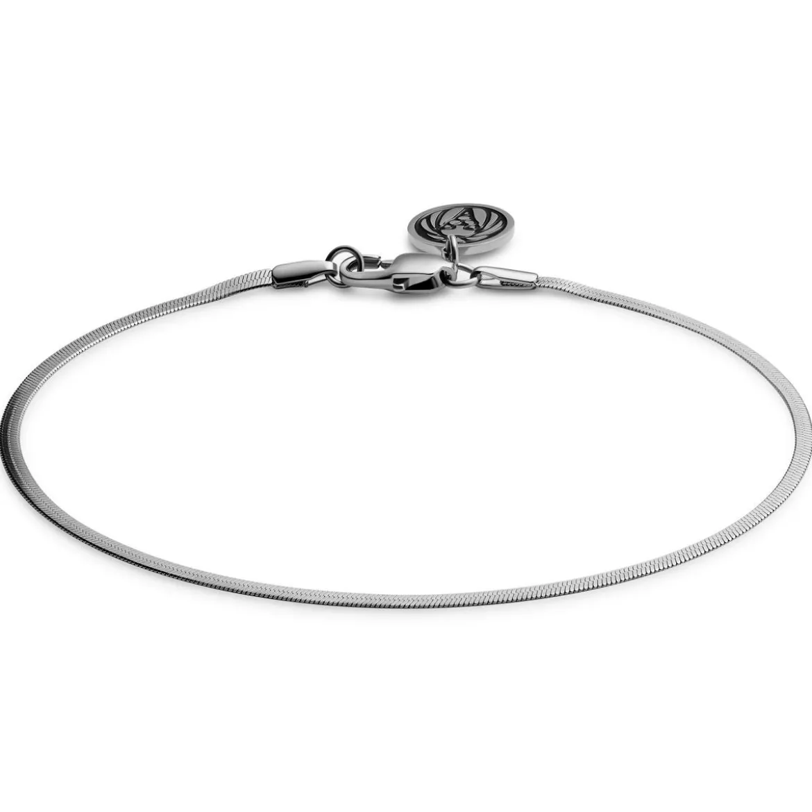 Essentials | 2 mm srebrzysta bransoletka jodełka