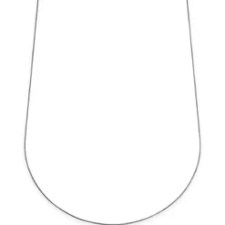 Essentials | 1 mm srebrzysty naszyjnik wężyk