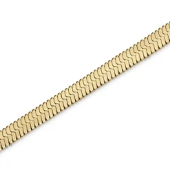 Essentials | 4 mm złocista bransoletka jodełka
