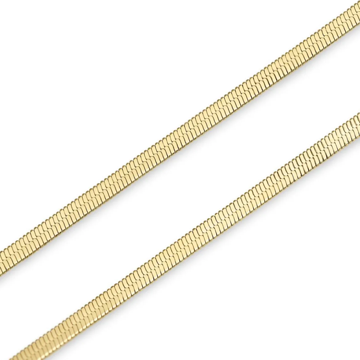 Essentials | 2 mm złocista bransoletka jodełka