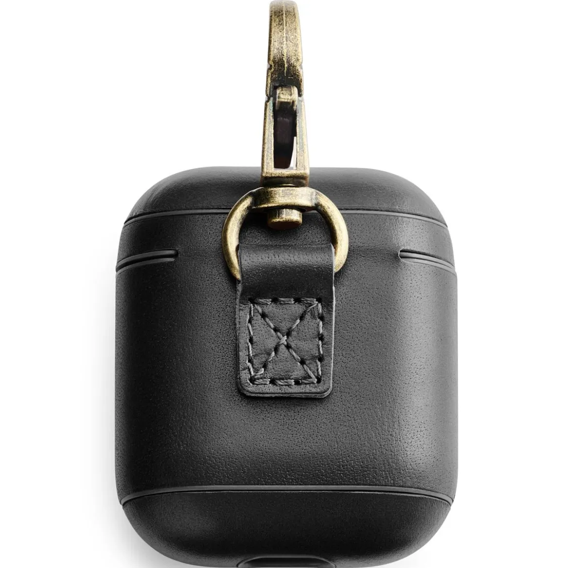 Etui na AirPods Gen 2 | Czarne | Skóra
