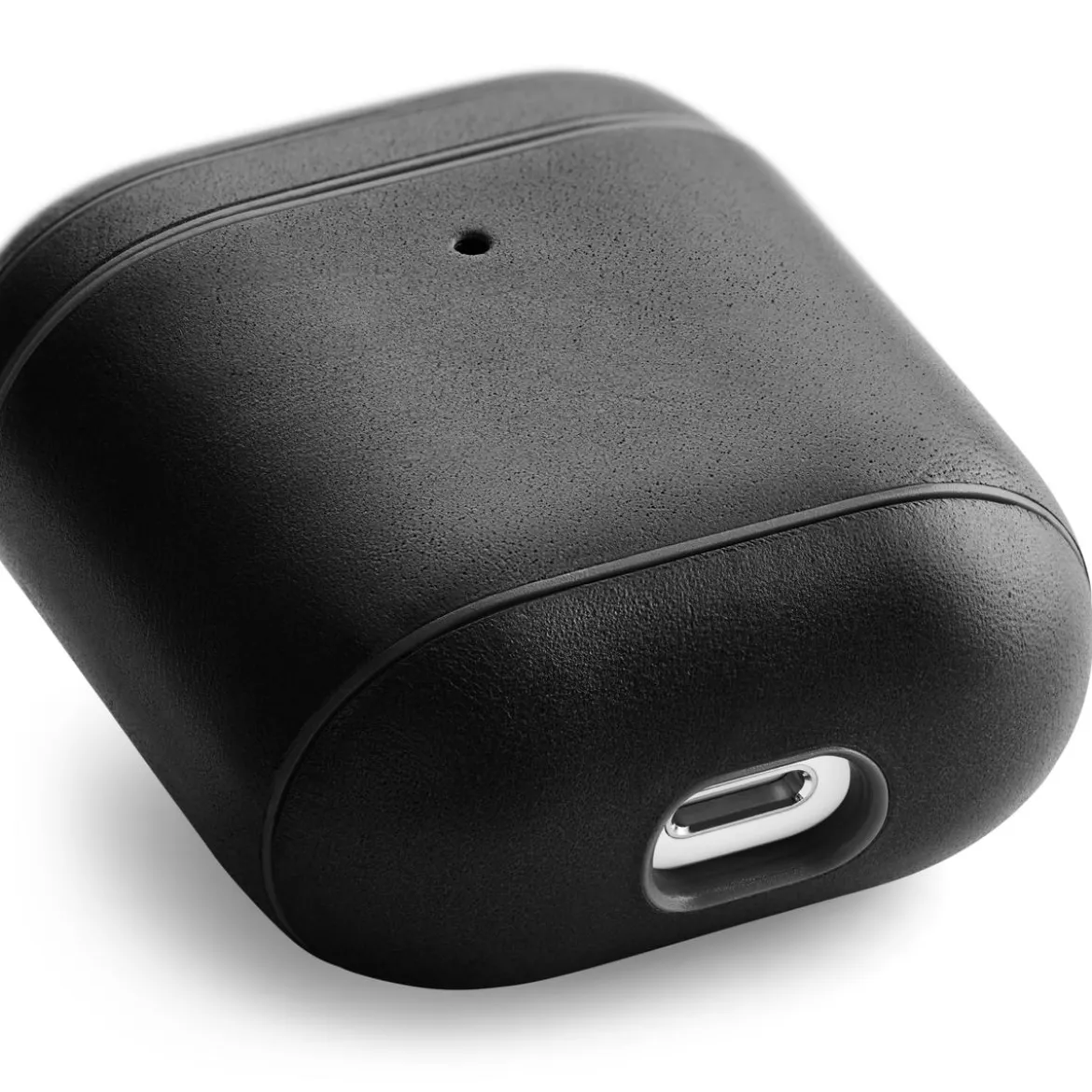 Etui na AirPods Gen 2 | Czarne | Skóra