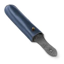 Etui na długopisy | Granatowa skóra | Małe