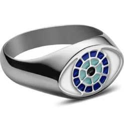 Evil Eye | Srebrzysty sygnet