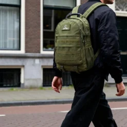 Expedition | Taktyczny plecak wielokomorowy 35L, w kolorze wojskowe khaki z panelem na naszywki