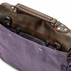 Fioletowa Torba Listonoszka W Stylu Vintage