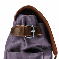 Fioletowa Torba Listonoszka W Stylu Vintage
