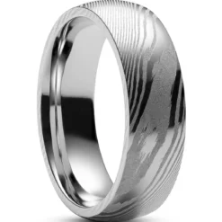 Fortis | 7 mm pierścionek ze stali damasceńskiej