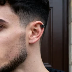 Helix | 10 mm czarny mankiet do uszu