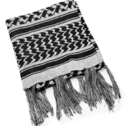 Hiems | Bandana szalowa w czarno-białą kratkę