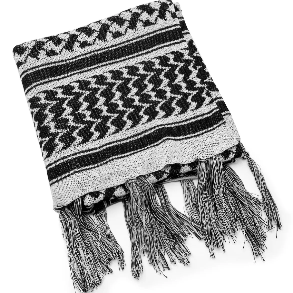 Hiems | Bandana szalowa w czarno-białą kratkę