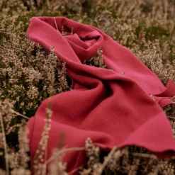 Hiems | Burgundowy szalik z bawełny z recyklingu