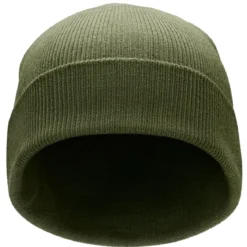 Hiems | Zielona czapka beanie z bawełny z recyklingu