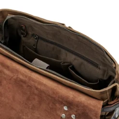 Jasnobrązowa Torba Listonoszka W Stylu Vintage