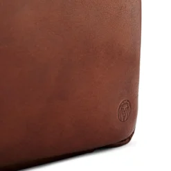 Jasnobrązowy skórzany rękaw na laptopa Montreal