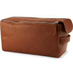 Kasztanowa skórzana kosmetyczka XL Cambodia