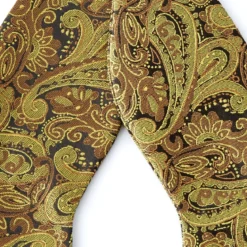 Klasyczna złota muszka we wzór paisley
