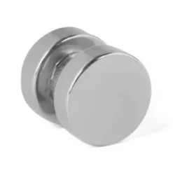 Kolczyk magnetyczny z czarnym i przezroczystym kryształem 8 mm