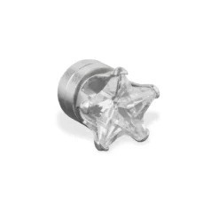 Kolczyk magnetyczny z kryształową gwiazdą 6 mm