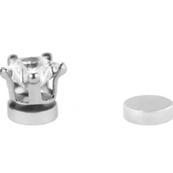 Kolczyk magnetyczny z kryształową gwiazdą 6 mm