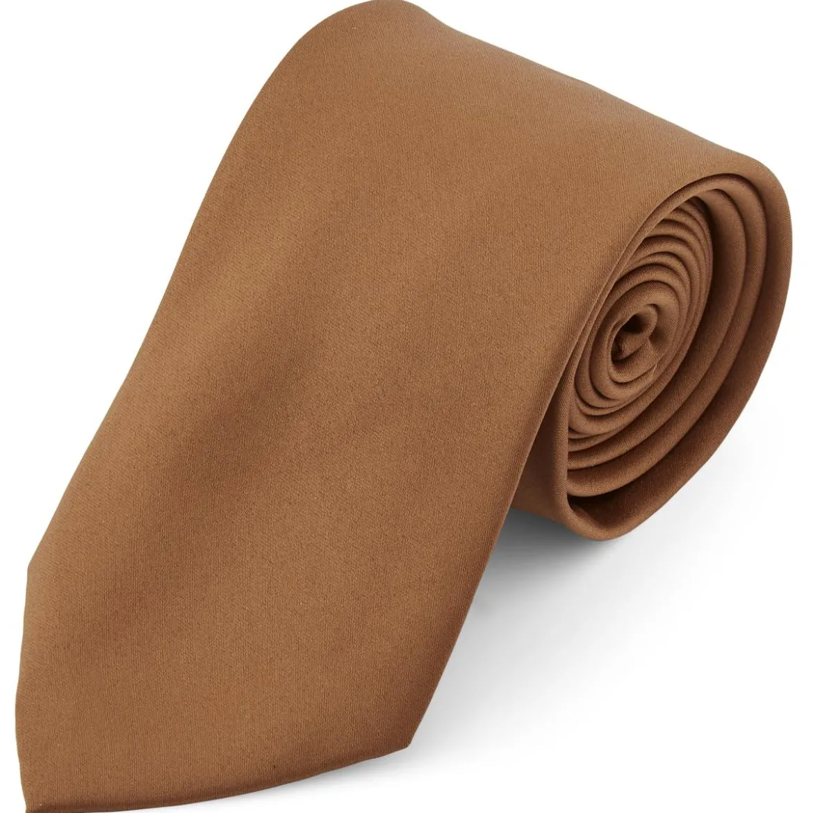 Krawat w jasnobrązowym kolorze 8 cm Basic