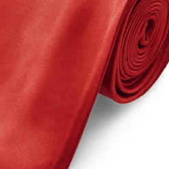 Krawat w kolorze lśniącej czerwieni 8 cm Basic