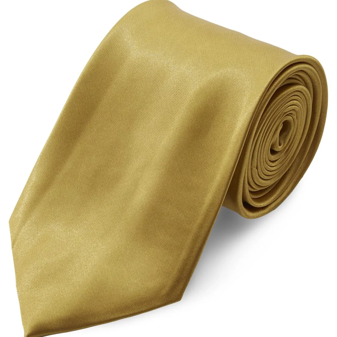 Krawat w lśniącym złocistym kolorze 8 cm Basic