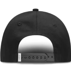 Les Deux | Całkowicie czarna czapka z daszkiem Baseball Cap Suede II