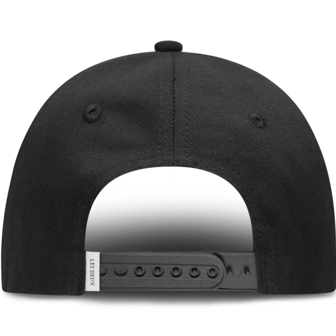 Les Deux | Całkowicie czarna czapka z daszkiem Baseball Cap Suede II
