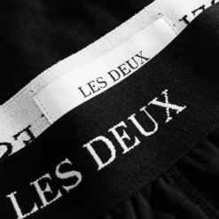 Les Deux | Czarne bokserki Warren 2-pack
