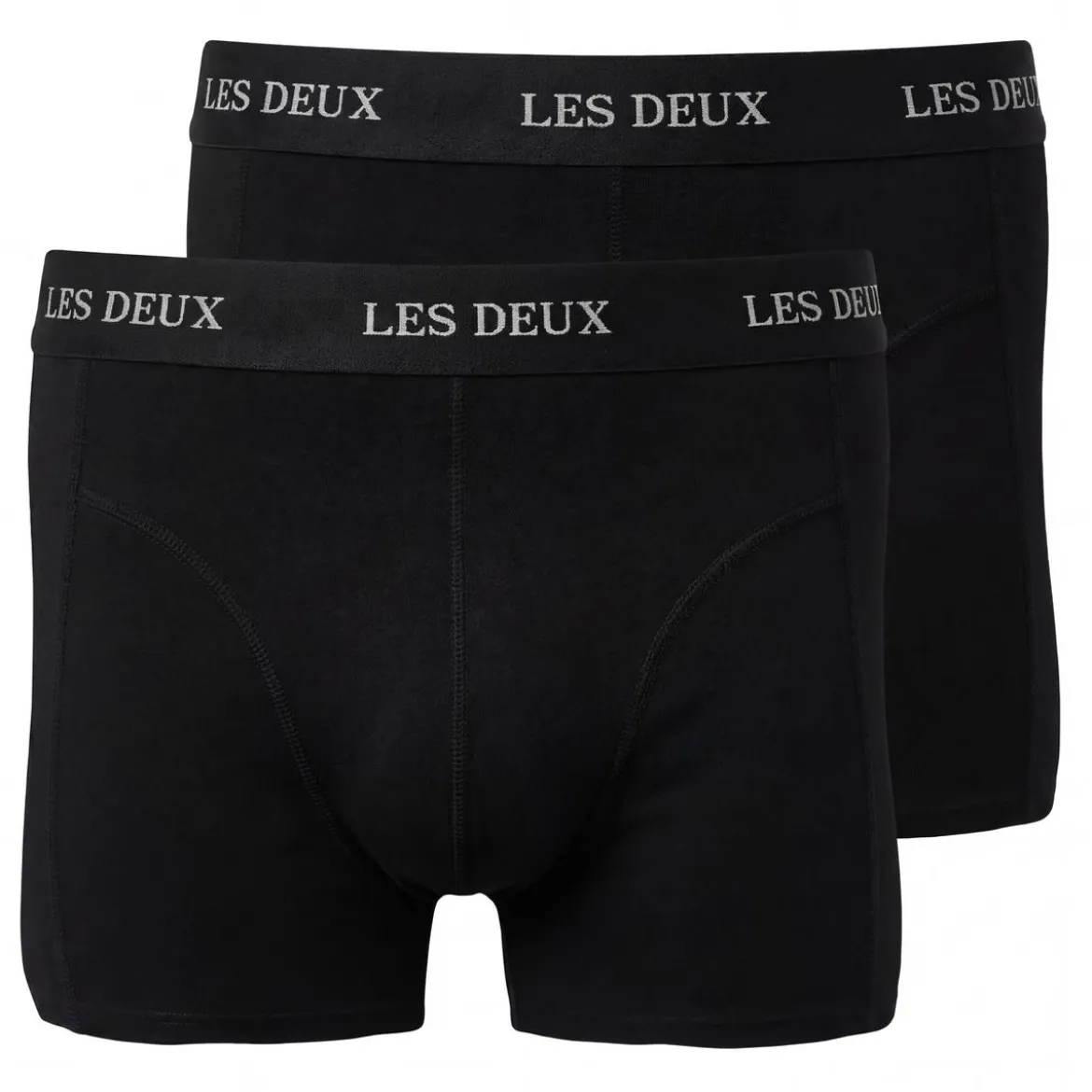 Les Deux | Czarne bokserki Warren 2-pack