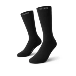 Les Deux | Czarne skarpetki Wilfred 2-pack