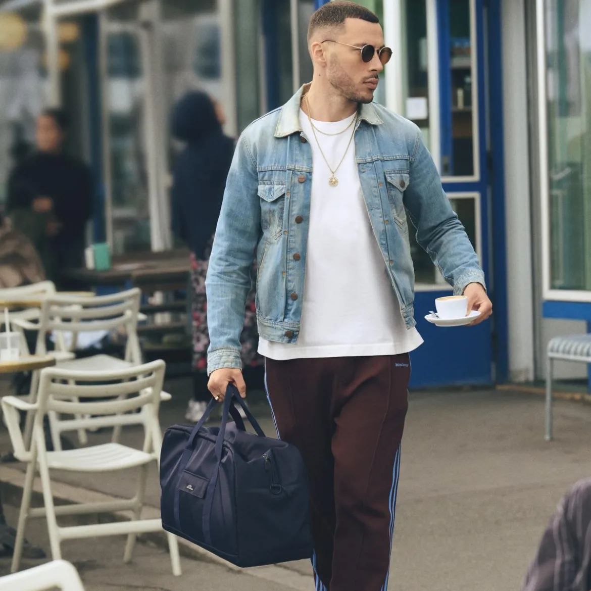 Les Deux | Granatowa torba sportowa Hubert Tech Gym Bag