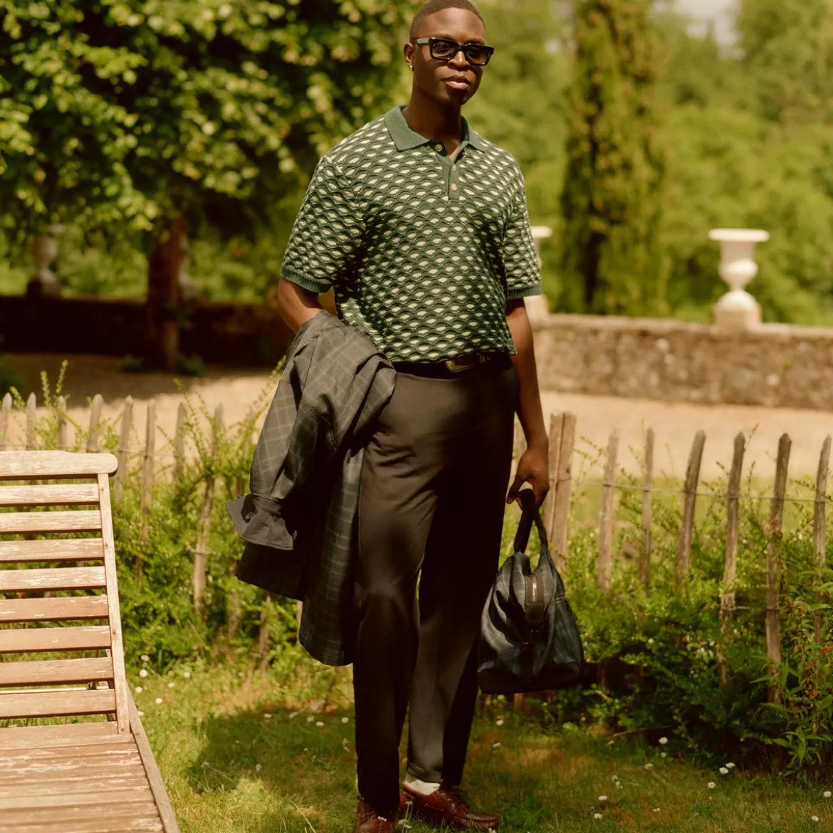 Les Deux | Granatowa torba weekendowa Tharon