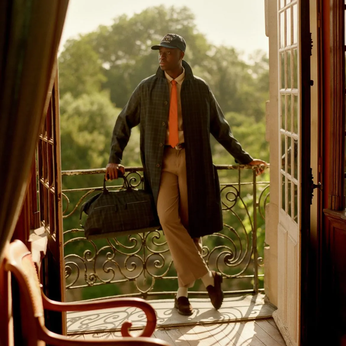 Les Deux | Granatowa torba weekendowa Tharon