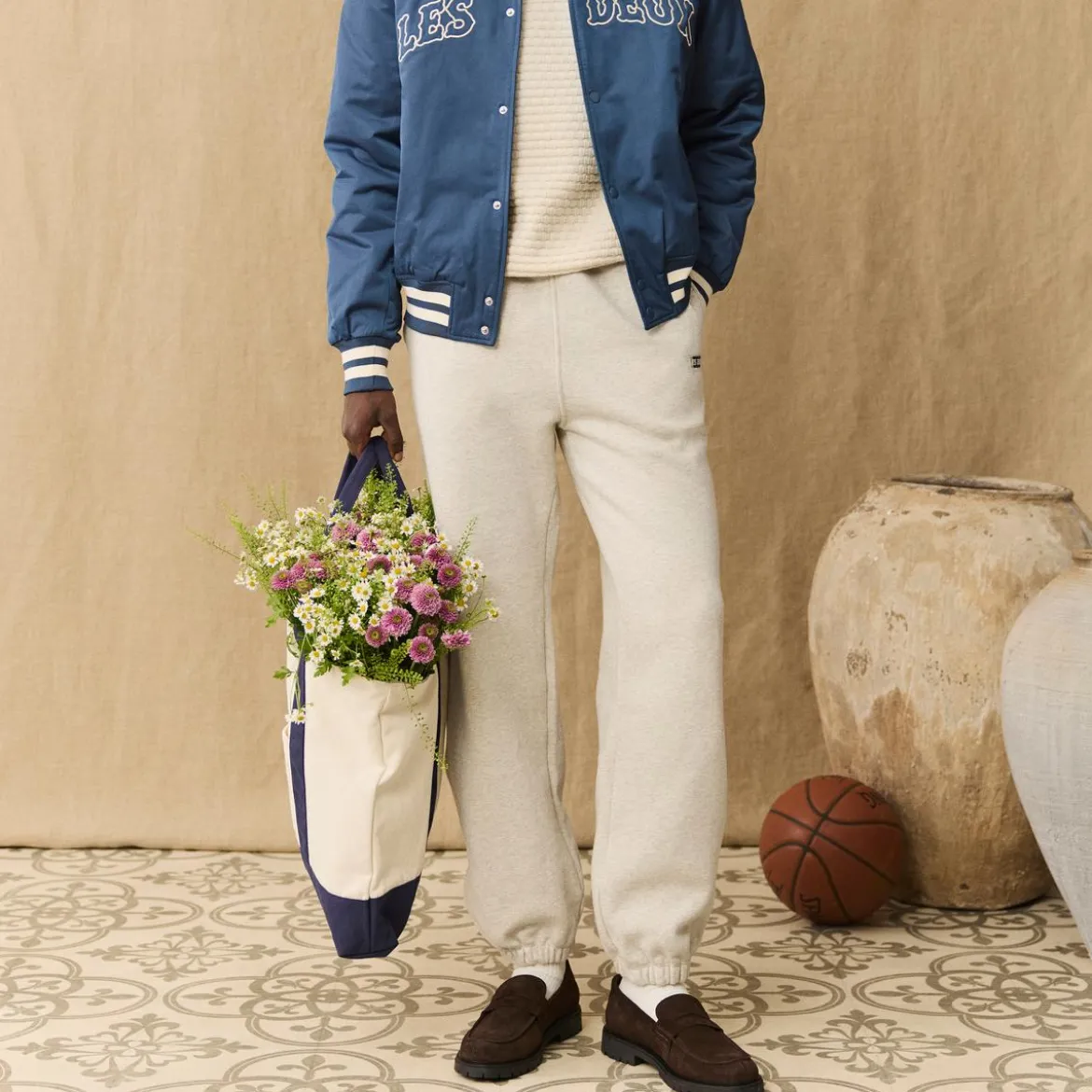 Les Deux | Kremowa torba tote Timon