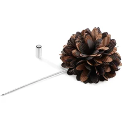 Magnolia | Piaskowy kwiat szpilka do klapy