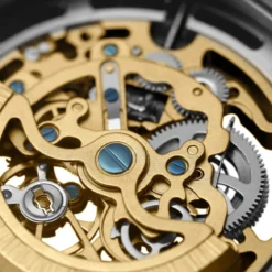 Mechaniczny zegarek kieszonkowy z widocznym mechanizmem Sakarias Agito