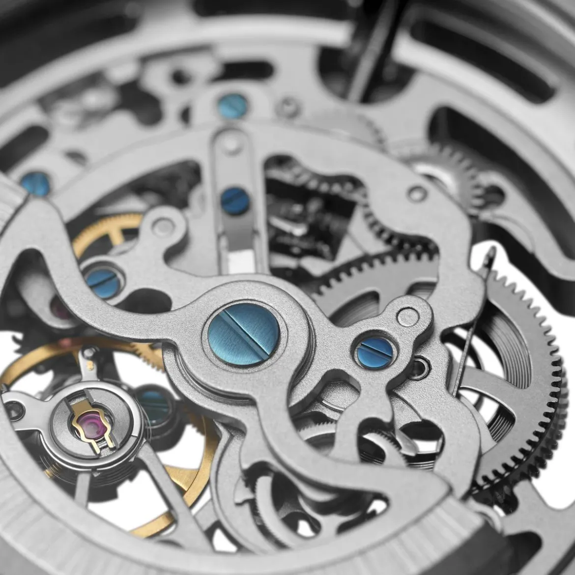 Mechaniczny zegarek kieszonkowy z widocznym mechanizmem Sigismund Agito