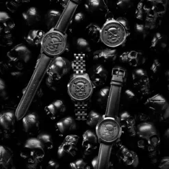 Memento Mori | Stalowy zegarek z czaszką