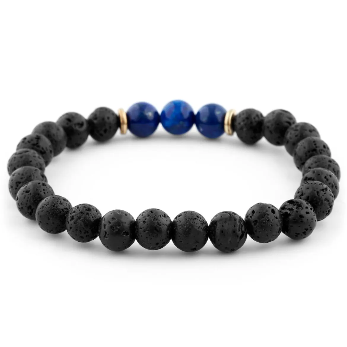 8 mm bransoletka z niebieskim lapis lazuli Fuji