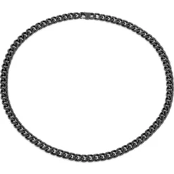 8 mm czarny naszyjnik łańcuszkowy