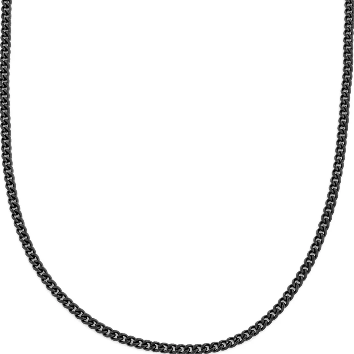 4 mm czarny naszyjnik łańcuszkowy