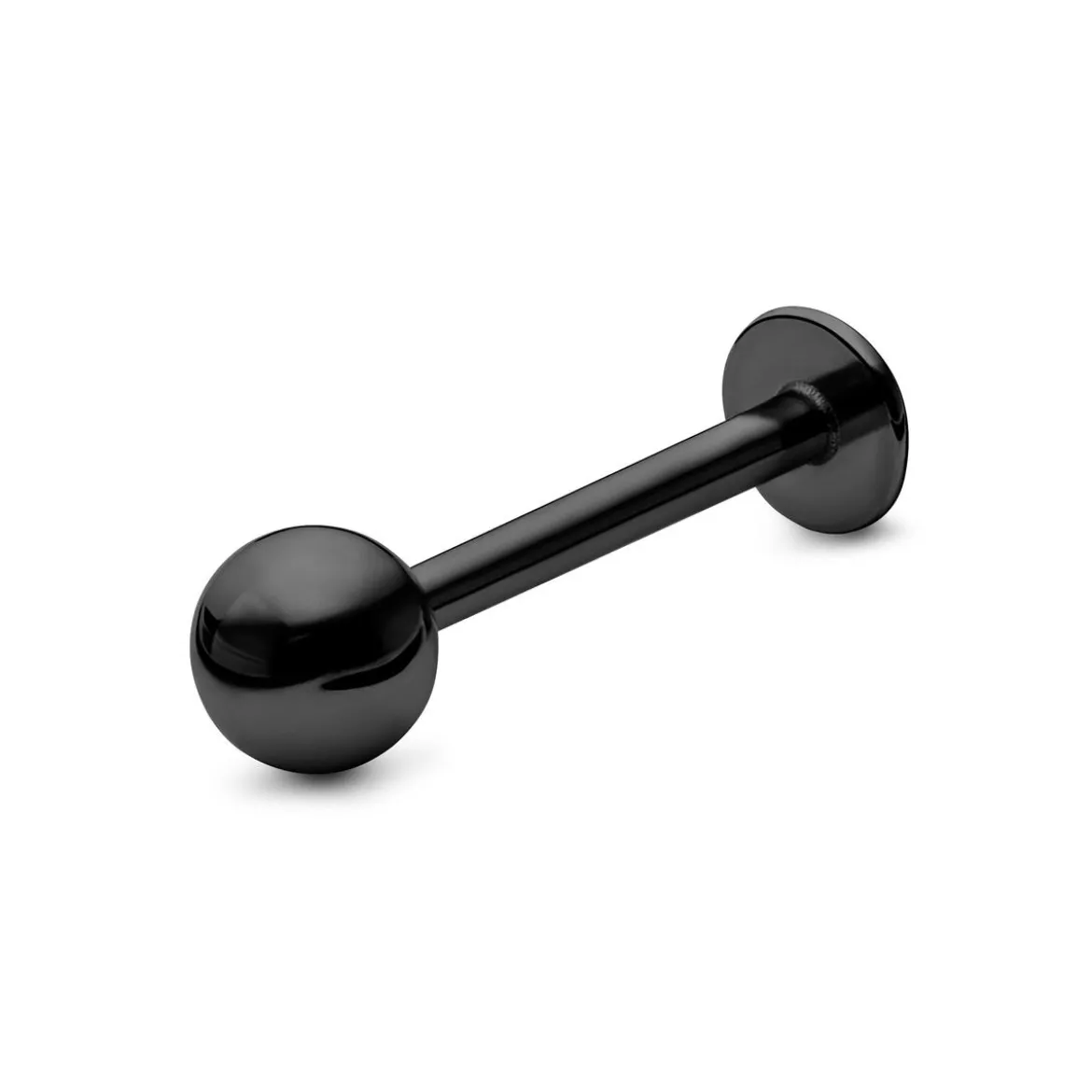 6 mm czarny wkręt labret z kulką ze stali chirurgicznej