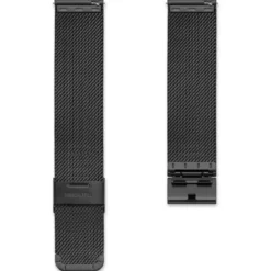 22mm matowoczarny pasek mesh XL do zegarka – szybka wymiana