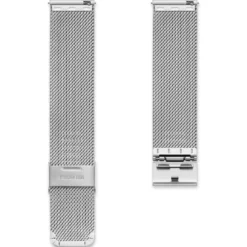 20mm matowy pasek mesh XL do zegarka w srebrnym odcieniu – szybka wymiana