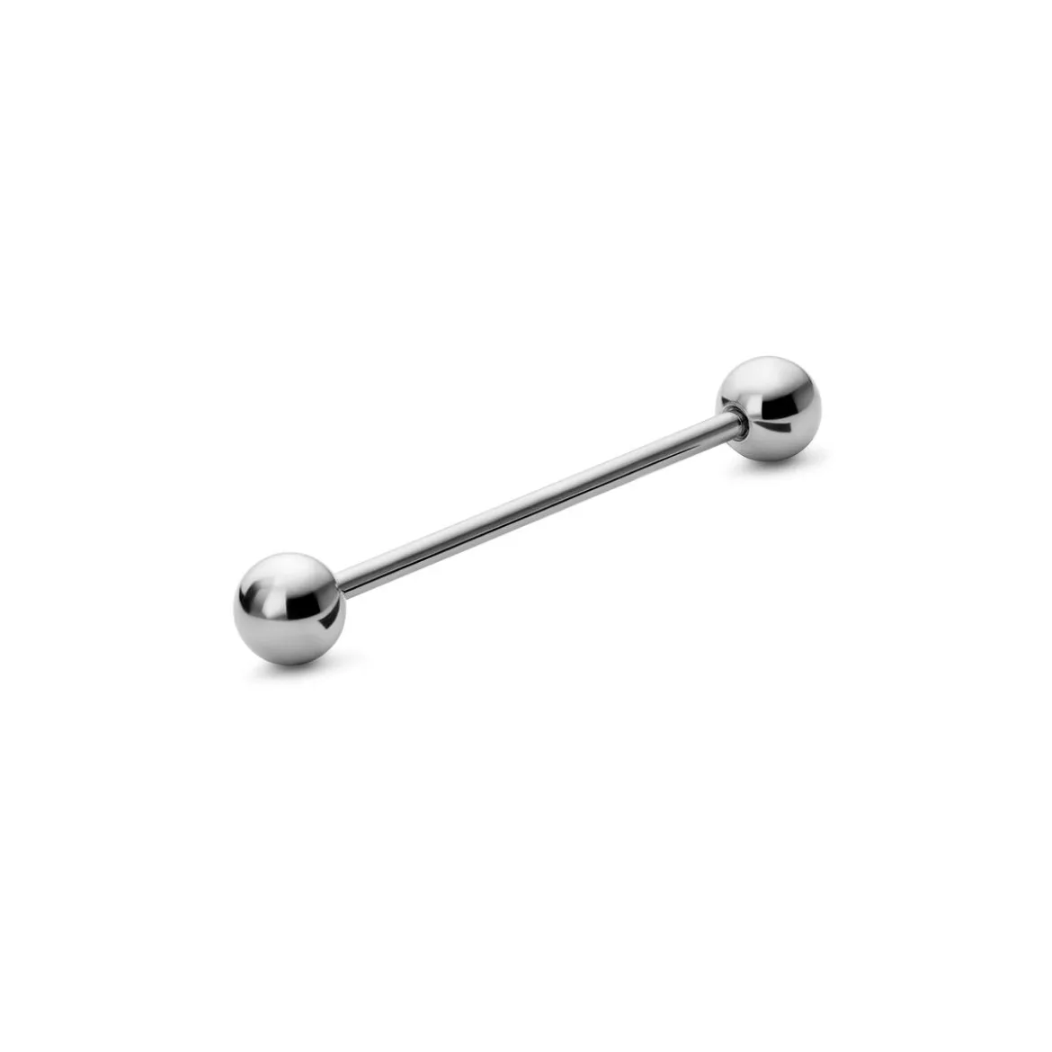 18 mm srebrzysta prosta sztanga z kulkami ze stali chirurgicznej