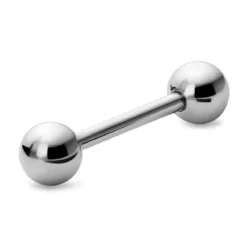 12 mm srebrzysta prosta sztanga z kulkami ze stali chirurgicznej