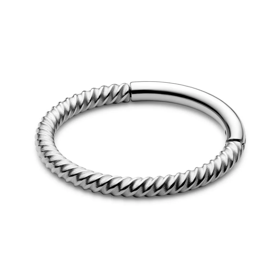 10 mm srebrzysty piercing kółko drut ze stali nierdzewnej