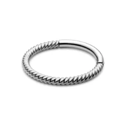 8 mm srebrzysty piercing kółko drut ze stali nierdzewnej